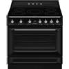 Smeg Selection Smeg S Cucina TR90IMBL con forno termoventilato e piano cottura induzione finitura nero da 90x60 cm