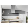 Airforce Cappa a isola aspirante F206 IXBL/A/90 CCF2069517 finitura inox e nero da 90 cm