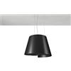 Airforce Cappa a isola filtrante SHARP BL/F/50 CCSHA5002 finitura nero da Ø50 cm