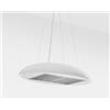 Airforce Cappa a isola filtrante ECLIPSE PWH/F/90 CCECL9080 finitura bianco perla da 90 cm