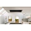 Airforce Cappa a soffitto aspirante SINERGIA FL EASY UP BL/A/100 CCSINE10032 finitura inox e vetro nero da 100 cm