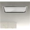 Airforce Cappa a soffitto aspirante SINERGIA FL EASY UP WH/A/100 CCSINE10031 finitura inox e vetro bianco da 100 cm