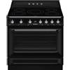 Smeg Selection Smeg S Cucina TR90IPBL con forno termoventilato e piano cottura induzione finitura nero da 90x60 cm