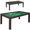 Garlando Miami Wengé - Biliardo Pool 7 Piedi 200×100 cm con Piane Tavolo Incluse