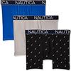 Nautica 3-Pack Classic Underwear Cotton Stretch Boxer Brief Boxer Corti Uomo (Pacco da 3)