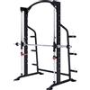 GORILLA SPORTS® Power Rack - incl. bilanciere, 25 mm / 50 mm, capacità di carico fino a 300 kg, 6 portapiatti, acciaio - multi press, stazione pesi, smith machine, power cage, rack per squat