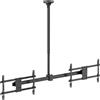Equip 650376 - Supporto a soffitto per televisori, da 32" a 60", 2 schermi, capacità 40 kg, 1 giunto, serie "sw lite", confezione per il dettaglio