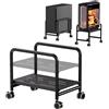 Selius Supporto per PC con rotelle, regolabile in altezza, adatto per case per computer di tipo mid-tower