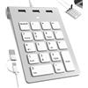 Selius Tastiera numerica 2-in-1, cablata con connessione USB-C/USB-A e 18 tasti