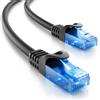 Selius Cavo Ethernet Gigabit LAN CAT.6, 10 metri, con connettori RJ45. Cavo patch compatibile con CAT.5, CAT.5e, CAT.6a e Cat.7. Colore: nero