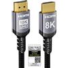 Selius Cavo HDMI 2.1, lunghezza 2,5 metri, supporto per risoluzioni 10K, 8K e 4K, alta velocità, 48 Gbps