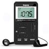 Selius Radio stereo AM/FM con cuffie, display LCD, ricaricabile