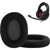 Selius 2 cuscinetti auricolari in velluto, compatibili con i modelli GAME ZERO / HD380PRO, colore nero