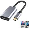 Selius Adattatore USB-C a HDMI 4K, compatibile con Thunderbolt 3 e con funzione di mirroring