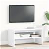Sonstige Supporto TV da 80 cm, bianco, mobile porta TV/consolle con ripiano aperto