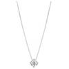 GV GIOIELLI DI VALENZA Collana punto luce rombo in oro bianco 18k con diamante | ct. 0,15