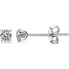 KRFY Orecchini a Bottone Moissanite 0.1 ct Brillante Taglio Rotondo D Colore VVS1 Orecchini Diamanti Creati Purezza Orecchini Argento Sterling Piccoli Orecchini per Lunghi con Lobi Spessi