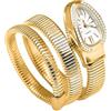 MILLER Braccialetto a serpente placcato oro 18 carati, regolabile, impermeabile e anti-ossidazione, regalo per donne e ragazze