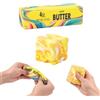 Gigquake Set Butter & Cheese Squishy, Marmorizzato Stressball, Decorazione | 1x Stick Burro 14cm + 1x Formaggio 5cm, design marmorizzato, TPR morbido, rimbalzo lento, antistress, idea regalo