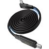 SMALLRIG Cavo di Ricarica Magnetico USB-C, Ricarica Rapida da 60 W - 5611 | Cavo di trasferimento dati da 60 cm con avvolgimento magnetico, rivestimento in nylon intrecciato, design per iPhone/ Android