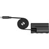 SMALLRIG Batteria fittizia USB-C NP-F550 per Sony NP-F, cavo magnetico a | Alimentatore continuo per NP-F970 F750 F570 F550, per batteria V-Mount, luci LED, monitor, trasmettitori video wireless