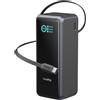 SMALLRIG Nano72 Banca di Potere per Fotocamera, 20000mAh PD100W USB-C, 6108 | Mini caricatore portatile con cavo retrattile, piastra rimovibile V-Mount e filettatura 0,24-20, display TFT per fotocamera