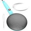 Gupcaqosjw Macchina per pancake elettrica, macchina per crepe Controllo automatico | Padella per crepes Efficiente per domestica, la colazione in famiglia, la cottura di pancake, piastre, p