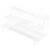 Eawfgtuw Acrylic Ladder Display Stand 2-5 Layers Transparent | Clear Acrylic, Detachable Design, Easy Assembly, Elegant Display For Perfumes, Jewelry, Cupcakes, Collectibles