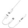 Kefiany Adattatore Lightning a Jack 3.5mm AUX Audio (2in1) per iPhone 14 Cuffie Adattatore Aux Cavo Caricabatterie Connettore per Apple Auto Accessori per iPad Caricabatterie Doppia Spina Cuffie Convertitore