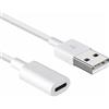 SEASJHBAY Cavo di ricarica per Apple Pencil, adattatore da USB A a iPencil, adattatore di ricarica rapida per Apple Pencil di prima generazione, compatibile con power bank, laptop, alimentatore di rete, bianco