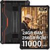 OUKITEL RT9 Tablet Rugged - 10,1 Pollici Batteria 11000mAh 24GB RAM + 256GB ROM/1TB 16MP+16MP IP68/IP69K e MIL-STD-810H Octa-Core Tablet Resistente 4G Dual SIM/GPS,Nero