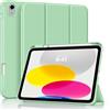 MoKo Custodia Sottile per iPad A16 11, iPad 11a/10a Gen, Verde | Con Soporte de Lápiz, Per iPad 2025/2022 Modello, Cubierta Trasera Rígida de PC, Trifold, Auto Sveglia/Sonno