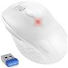 TECKNET Mouse Wireless, 4800DPI Mouse Ergonomico Senza Fili, 2,4 GHz Mouse Silenzioso con Nano USB, 6 Pulsanti Dpi Mouse, Durata Batteria Di 30 Mesi, Compatibile Con Pc, Mac, Laptop