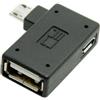 chenyang CY Adattatore host OTG Micro USB 2.0 ad angolo sinistro da 90 gradi con alimentazione USB per Galaxy S3 S4 S5 Note2 Note3 Cellulare e tablet