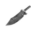 LAMA COLTELLO FAI DA TE GREZZO BLANK BLADE LAMA FISSA CACCIA ACCIAIO DAMASCO