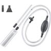 Gnovldg Sifone Acquario, 3 Metri Pulizia Acquario mit Handpumpe | 3 in 1 Aspiratore Acquario per Cambi d'acqua e Pulizia del Fondo, Lavaggio Della Sabbia, Flusso d'acqua Regolabile