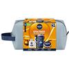 NIVEA MEN Pack Cura Completa Beauty Case Set Regalo Uomo con Crema Viso 75ml + Gel Doccia 250ml + Balsamo After Shave100ml Deodorante Spray 200ml