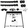 Fohil Kit Bondage 8 Pezzi, Sex Toys SM in Pelle Fetish per Principianti, Set Bondage per Coppie Set di Giocattoli Erotici per Bondage per Adulti, Coppia con Manette, Guinzaglio per Maschera
