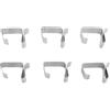 Fockety 50 Pezzi Ganci per Grondaie, Clip per Luci Natalizie Esterne, Ganci per Tetto e Illuminazione Stagionale Decorativa (L)