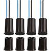 Gebildet 4Set Cablaggio Interruttore Magnetico Nero NO/NC Sensore Porta da Incasso Contatto Finestra Nascosta Interruttore Reed per Controllo Accessi Sostituire Sistema di Allarme