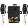 Gebildet Interruttore di Controllo Remoto Senza Fili 12-24V DC12~72V 30A Interruttore Relè 433Mhz RF Interruttore Remoto per Luci Pompa Elettrodomestici Sistemi di Sicurezza (100m)