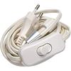 Kopp Prolunga Euro con interruttore, 3 m, bianco 146302091