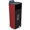 Stufe A Pellet Italia Boston 9 kW (PACK WI-FI) Canalizzata Colore: Rosso