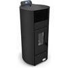 Stufe A Pellet Italia Boston 9 kW (PACK WI-FI) Canalizzata Colore: Nero