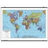 Agendepoint.it Carta Geografica Murale Planisfero Mondo 100x140 Scolastica Bifacciale Fisica E Politica 1 30.000.000