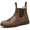 SL-Saint Stivali Chelsea Classici Uomo Alla Caviglia Alla Moda Senza Lacci Pelle Pieno Fiore Casual Leggeri