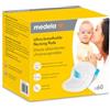 Medela Dischi assorbenti respirabili per l'allattamento, design discreto per un uso confortevole, confezione da 60