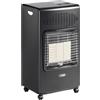 BARTOLINI Stufa GPL Nera Bartolini Helios 3 4.2 KW, Infrarossi, Riscaldamento Efficiente