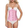 Generico Corsetto Donna Overbust Elegante Vestito Gotico Donna Sexy Costume | Corsetto Stringivita Top Pizzo Ideale Per Fiere Rinascimentali, Costumi Da Pirata, Halloween E Feste