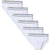 NAVIGARE UNDERWEAR BOY Confezione da 6 Slip Bambino E Ragazzo in Cotone BIELASTICO con Elastico Esterno Stampato - Colore Bianco E Colorati in Cotton Stretch Jersey. Articolo Scatolato singolarmente